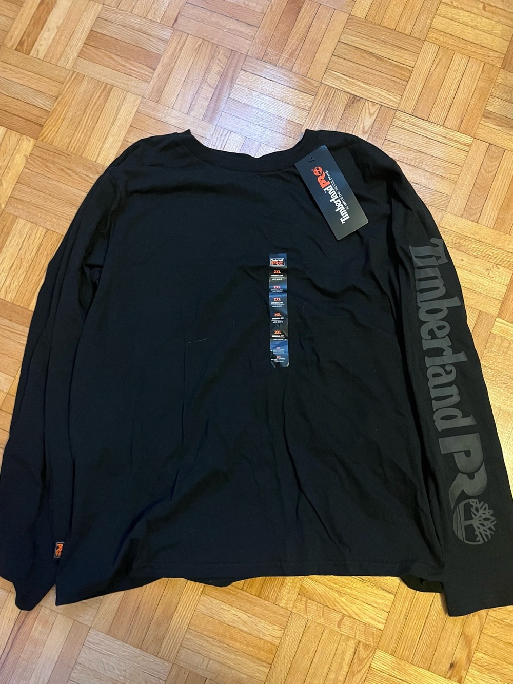 Timberland PRO Men’s Long Sleeve Black Logo Sleeve Shirt